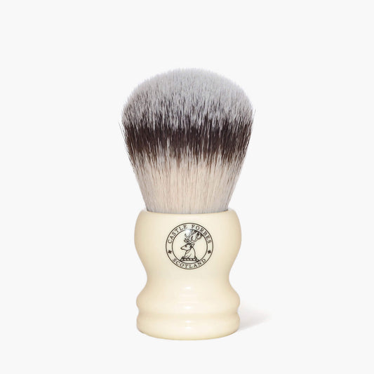 Castle Forbes Synthetic Shaving Brush With Imitation Ivory Handle