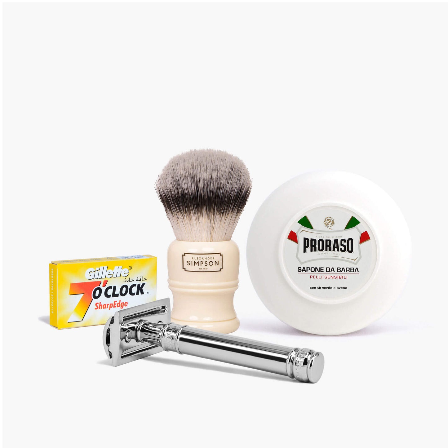 DE Safety Razor Shaving Starter Kit - Sensitive