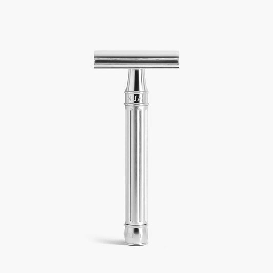 Edwin Jagger 3ONE6 Stainless Steel Safety Razor - Grooved