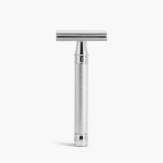 Edwin Jagger 3ONE6 Stainless Steel Safety Razor - Knurled
