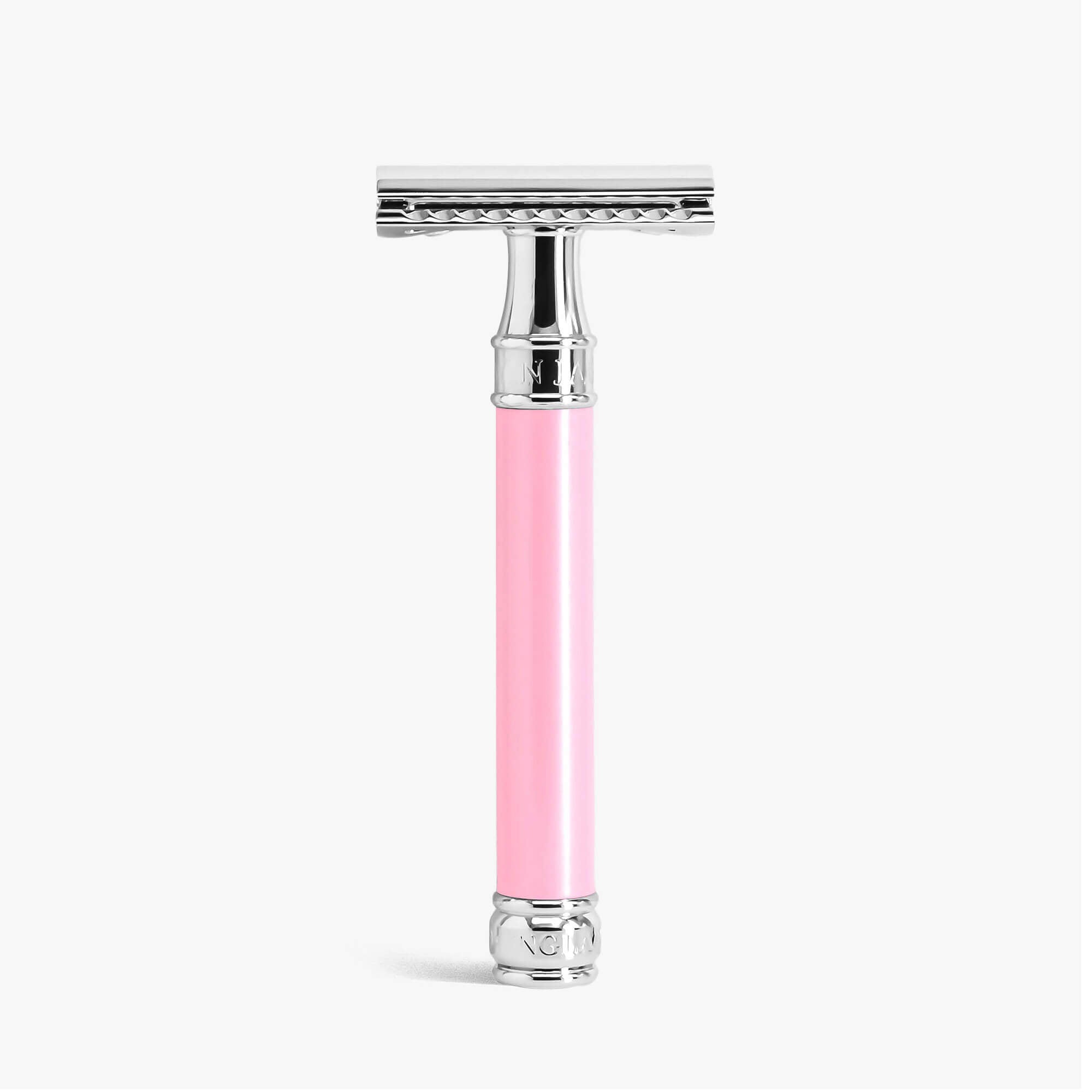 Pink Razor Knife Edwin Jagger Pink Long Handle DE Safety Razor – Blades & Whiskers
