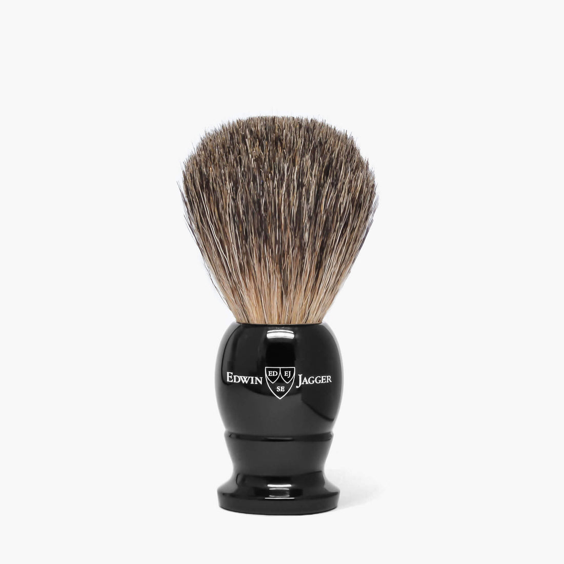 Edwin Jagger Small Best Badger Shaving Brush With Black Handle Blades