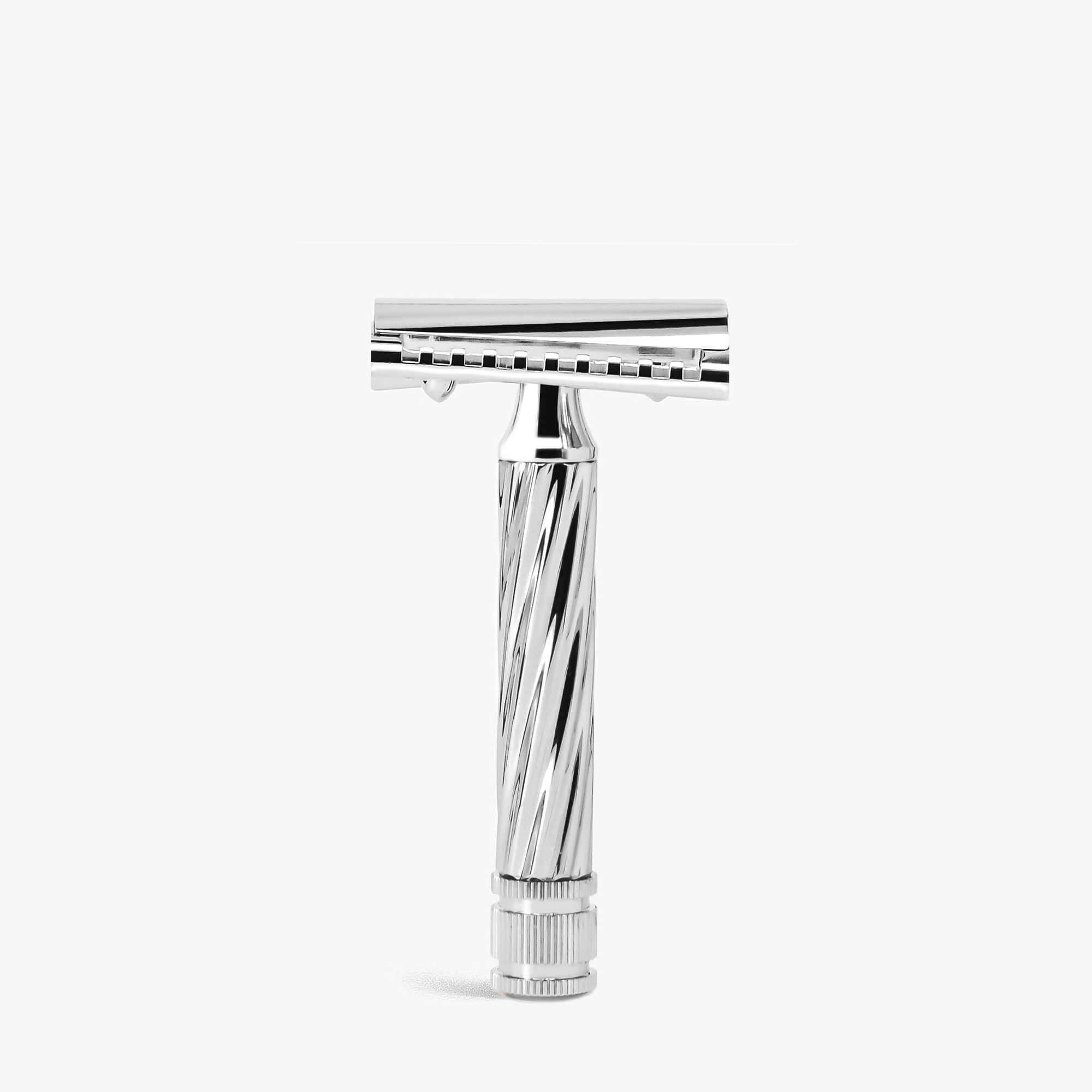 Slanted Safety Razor Fatip Lo Storto Closed Comb Slant DE Safety Razor – Blades & Whiskers