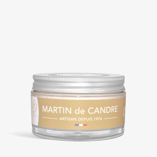 A jar of Martin de Candre Original shaving soap on a white background