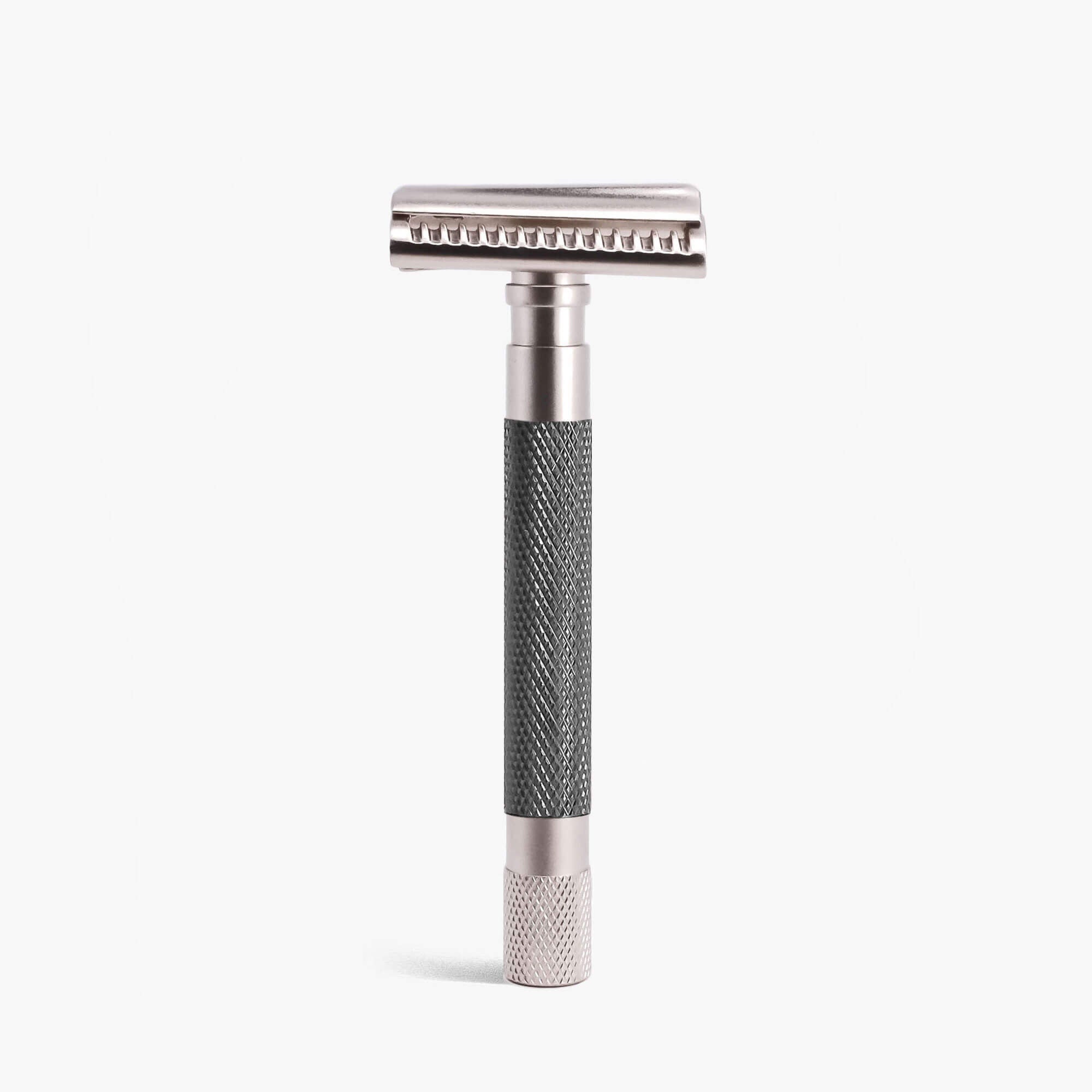 Parker 55SL Semi-Slant DE Safety Razor - Graphite – Blades & Whiskers