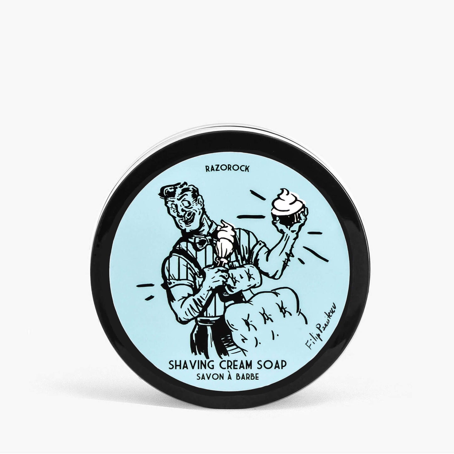 RazoRock Blue Barbershop Shaving Cream Soap