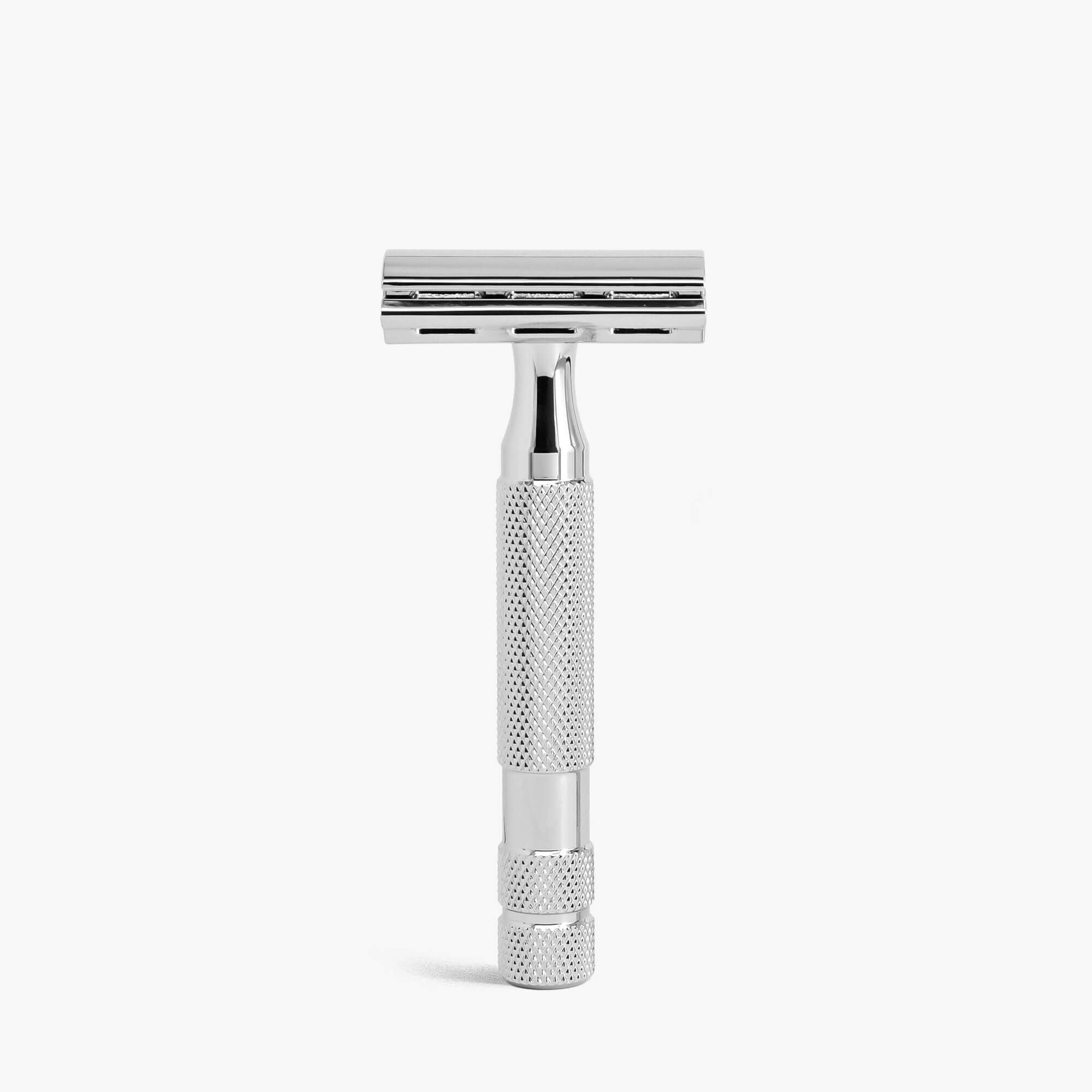 Rockwell 2C Adjustable Safety Razor - White Chrome – Blades & Whiskers