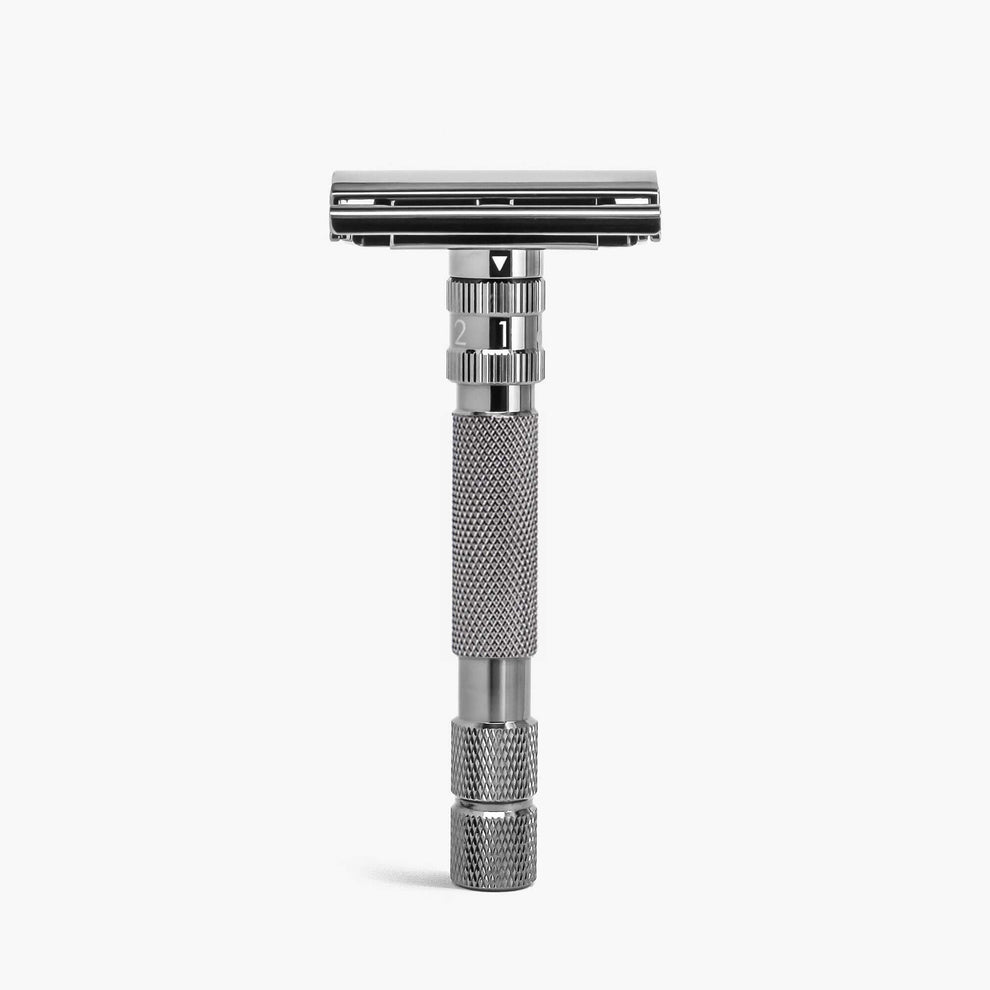 Adjustable Razer Blade Rockwell T2 Gunmetal Adjustable Safety Razor – Blades & Whiskers