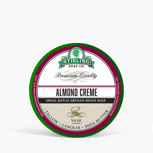 Stirling Almond Creme Shaving Soap